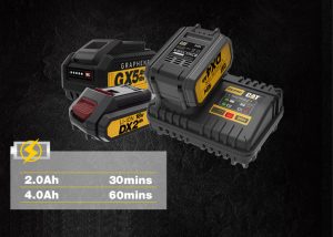 ⁦شاحن سريع كاتربيلر، 18 فولت، 4 أمبير، أسود - DXC4⁩ - الصورة ⁦3⁩