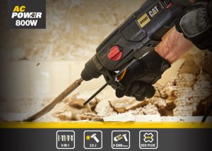 مطرقة تكسير كاتربيلر، 3.2 كجم، 26 مم، 800 واط، أسود - DX26 - الصورة 3