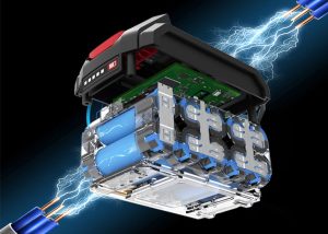 بطارية كاتربيلر، 4 أمبير، 18 فولت، أسود وأصفر - DXB4 - Image 3