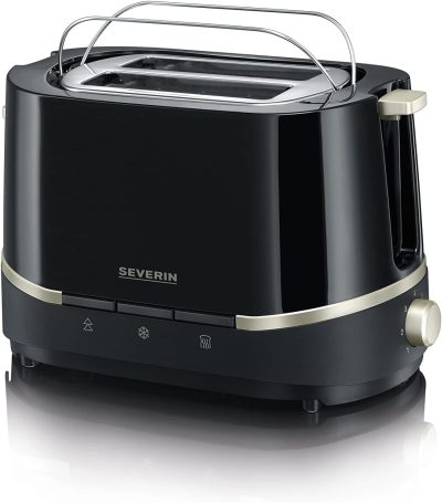 محمصة خبز عمودية سيفرين، 800 واط، أسود وستانلس ستيل - 2290 - Image 3