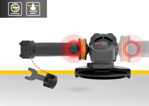 صاروخ جلخ كاتربيلر، 5 بوصة، 1200 واط، أسود - DX36 - Image 4