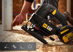 ⁦منشار ترددي كاتربيلر، 18 فولت، أسود - DX51B⁩ - الصورة ⁦4⁩