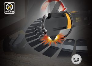 ⁦مقطعة متعددة الاستخدامات كاتربيلر، 350 واط، مع ملحقات، أسود - DX49.1⁩ - الصورة ⁦4⁩