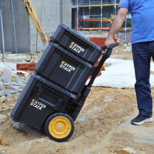 مجموعة صناديق أدوات كاتربيلر 3 قطع بعجلات، أسود - DA41005 - الصورة 4