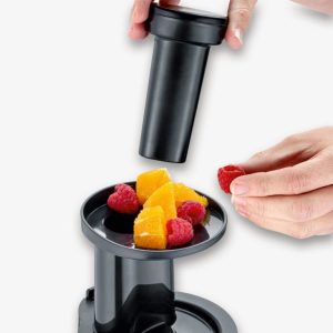 عصارة فواكه صغيرة ستانلس ستيل سيفرين، 500 مل، 400 واط، فضي وأسود - 3566 - Image 5