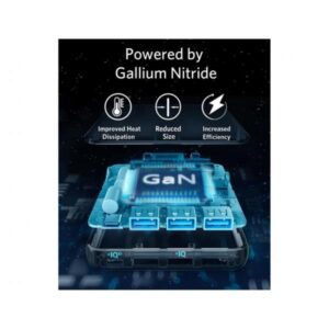 ⁦شاحن نانو II 65 وات، من أنكر، أسود A2663k11⁩ - الصورة ⁦6⁩