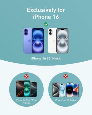 جراب مغناطيسي فائق مع حامل دائري 360 لأيفون 16 برو، من أنكر، صحراوي A90H10OA - Image 3