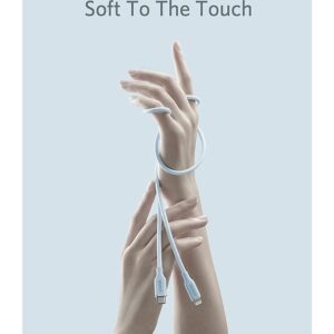 كابل USB-C إلى لايتنينج 3 قدم، من أنكر، أزرق A8662H31 - Image 3