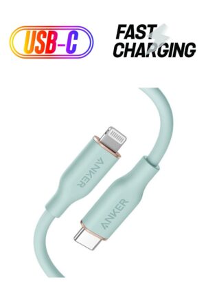 كابل USB-C إلى لايتنينج 6 قدم، من أنكر، أخضر A8663H61 - Image 3