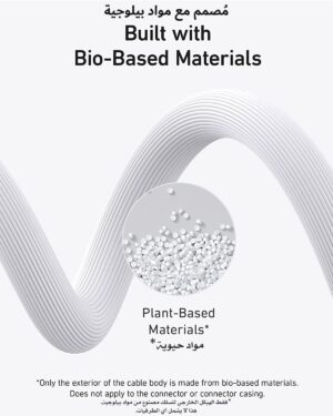 كابل USB-C إلى USB-C 3 قدم 140 وات، من أنكر، أبيض A80F1H21 - Image 3