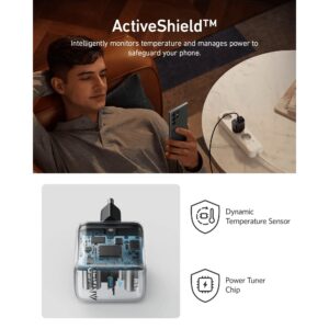 شاحن 313 45 وات، من أنكر، أسود A2643G11 - Image 3