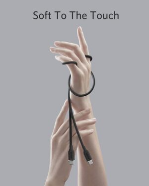 كابل فلو تايب سي إلى تايب سي 1 متر، من انكر، اسود - A8552H11 - Image 3