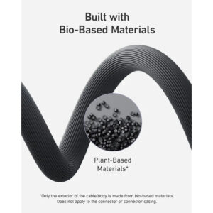 كابل تايب سي إلى تايب سي 1.8 متر، من انكر، اسود - A80F2H11 - Image 3