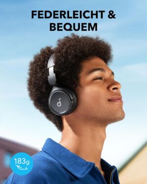 سماعة رأس لاسلكية ساوند كور H30i، من انكر، اسود - A3012H11 - Image 3