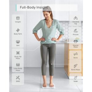 ميزان ذكي C1، من انكر، ابيض - T9146k25 - Image 3