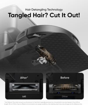 مكنسة روبوتية يوفي كلين L60 هجينة، من أنكر، أسود T2278G11 - Image 3