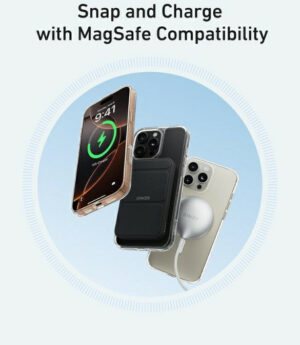 جراب مغناطيسي لأيفون 15 برو، من أنكر، شفاف A90H4H0C - Image 4