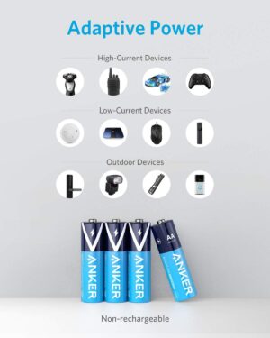 بطاريات AA قلوية 48 قطعة، من أنكر، أزرق B1810012 - Image 4