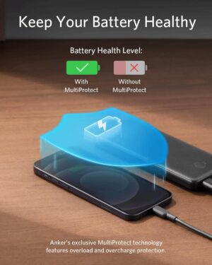 باور بانك 10000 مللي أمبير، من أنكر، أسود A1229016 - Image 4