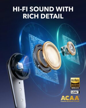 سماعات أذن ساوندكور ليبرتي 4 برو، من أنكر، أبيض A3954H21 - Image 4