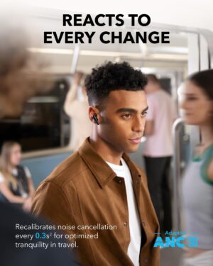 سماعات أذن ساوندكور ليبرتي 4 برو، من أنكر، أسود لامع A3954HF1 - Image 4