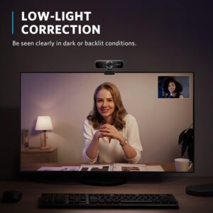 ⁦كاميرا ويب باوركونف C302 سمارت 2K، من أنكر، أسود A3362011⁩ - الصورة ⁦4⁩