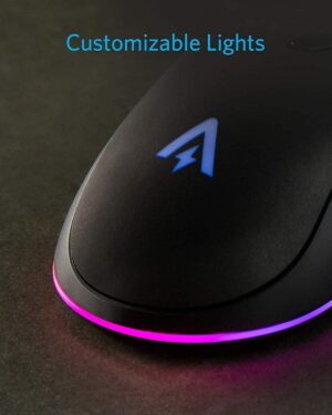 ماوس بيسك جيمنج، 6400 نقطة في البوصة، من أنكر، أسود A7814011 - Image 4