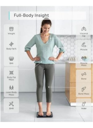 ميزان ذكي C1، من انكر، اسود - T9146k15 - Image 4