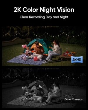 كاميرا يوفي سولار للأمن مع إضاءة حائطية، من أنكر، أسود T81A0311 - Image 4