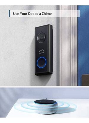 جرس فيديو يوفي يعمل بالبطارية، 1080P، من أنكر، أسود E8220311 - Image 4