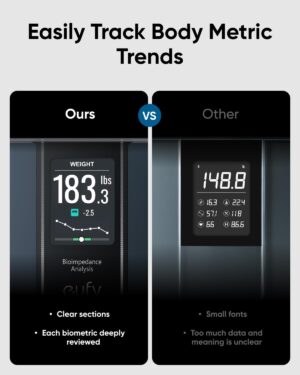 ميزان ذكي يوفي C20، من أنكر، أسود T9130011 - Image 4