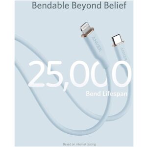 كابل USB-C إلى لايتنينج 3 قدم، من أنكر، أزرق A8662H31 - Image 5