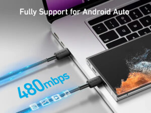 كابل USB-C إلى USB-C 3 قدم، من أنكر، أسود A81F5H11 - Image 5