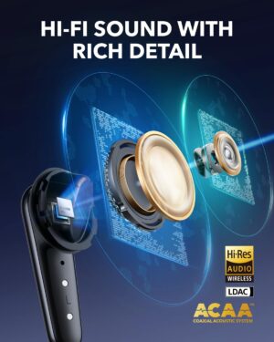 سماعات أذن ساوندكور ليبرتي 4 برو، من أنكر، أسود لامع A3954HF1 - Image 5