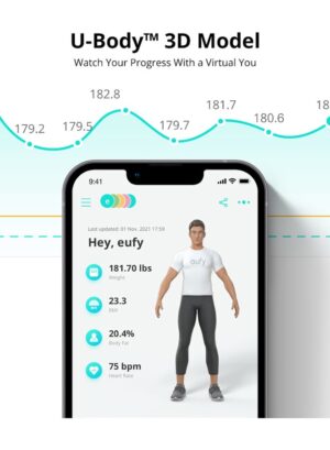 ميزان ذكي P2 برو، من انكر، ابيض - T9149K21 - Image 5