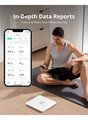 ميزان ذكي P2 برو، من انكر، ابيض - T9149K21 - Image 6