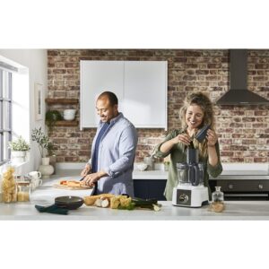 محضر طعام متعدد الوظائف كينوود، 1000 واط، أبيض - FDP65.450WH - Image 7